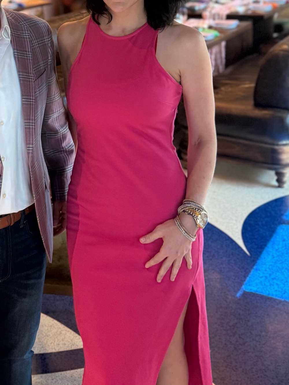 Fore Hot Pink Racerback Dress